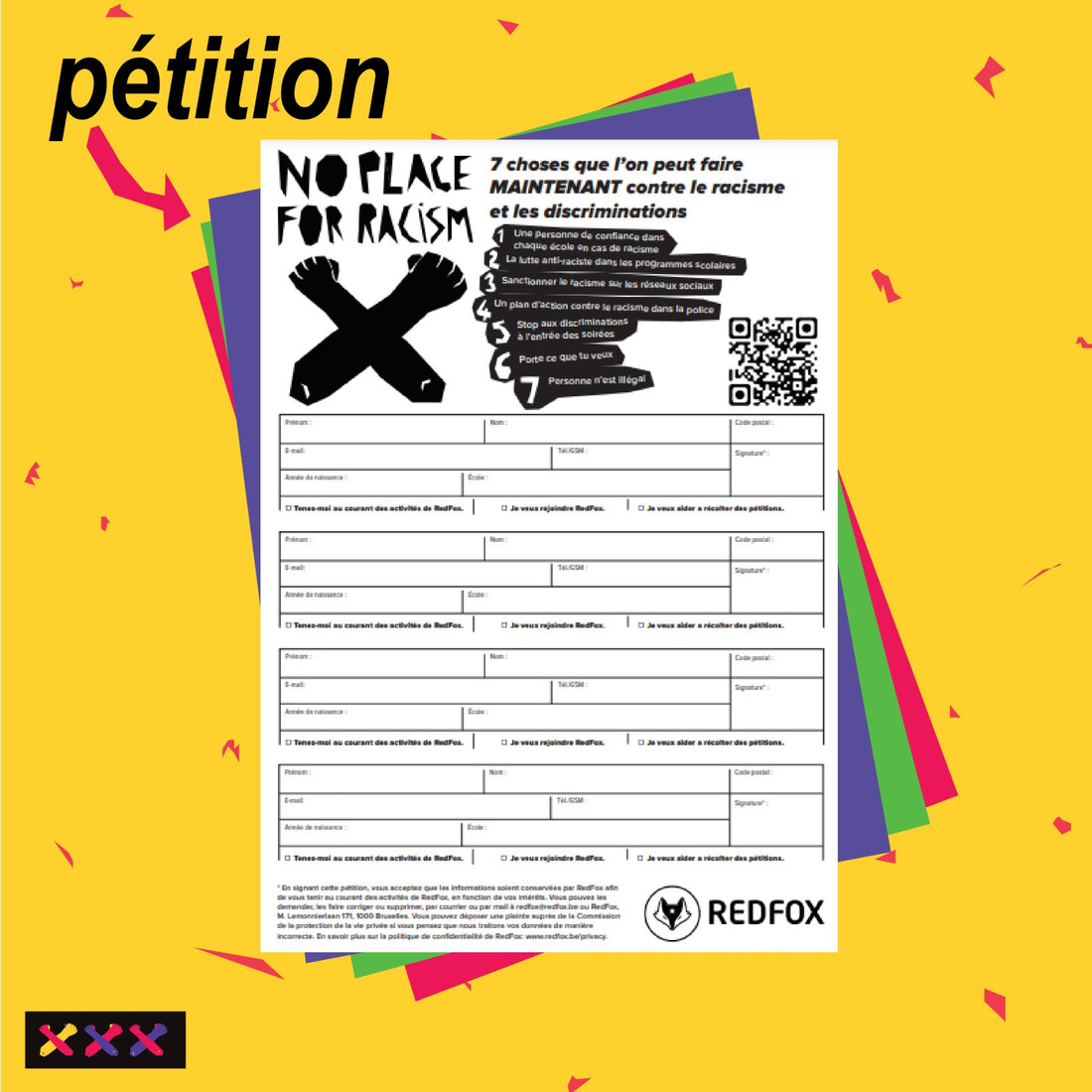 Action Pack "NO PLACE FOR RACISM"