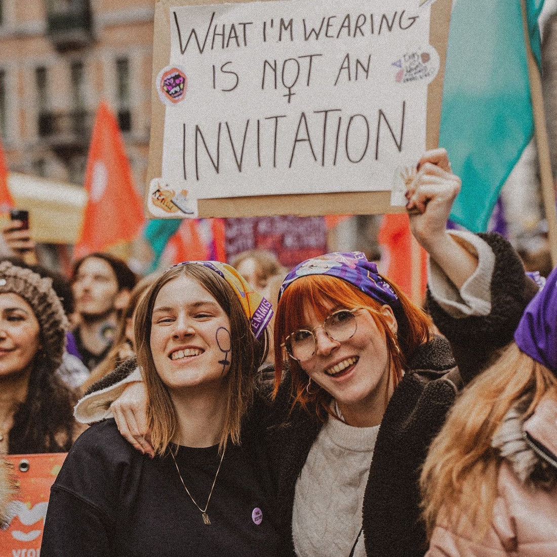 Bandana mauve 🟣 - This is what a feminist looks like 🐯✊🏽